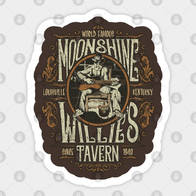 Moonshine Willie's Tavern 1948 Sticker by JCD666